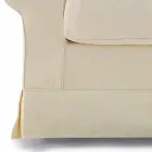 Canapea cu 3 locuri acoperită cu țesătură de înaltă calitate, fabricată în Italia - Andromeda Viadurini