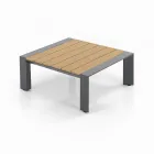 Coltar cu Masuta de cafea pentru exterior si interior din aluminiu - Mettre Viadurini