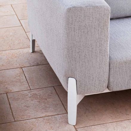 Coltar exterior 5 locuri din Aluminiu 3 Finisaje, Lux - Filomena Viadurini