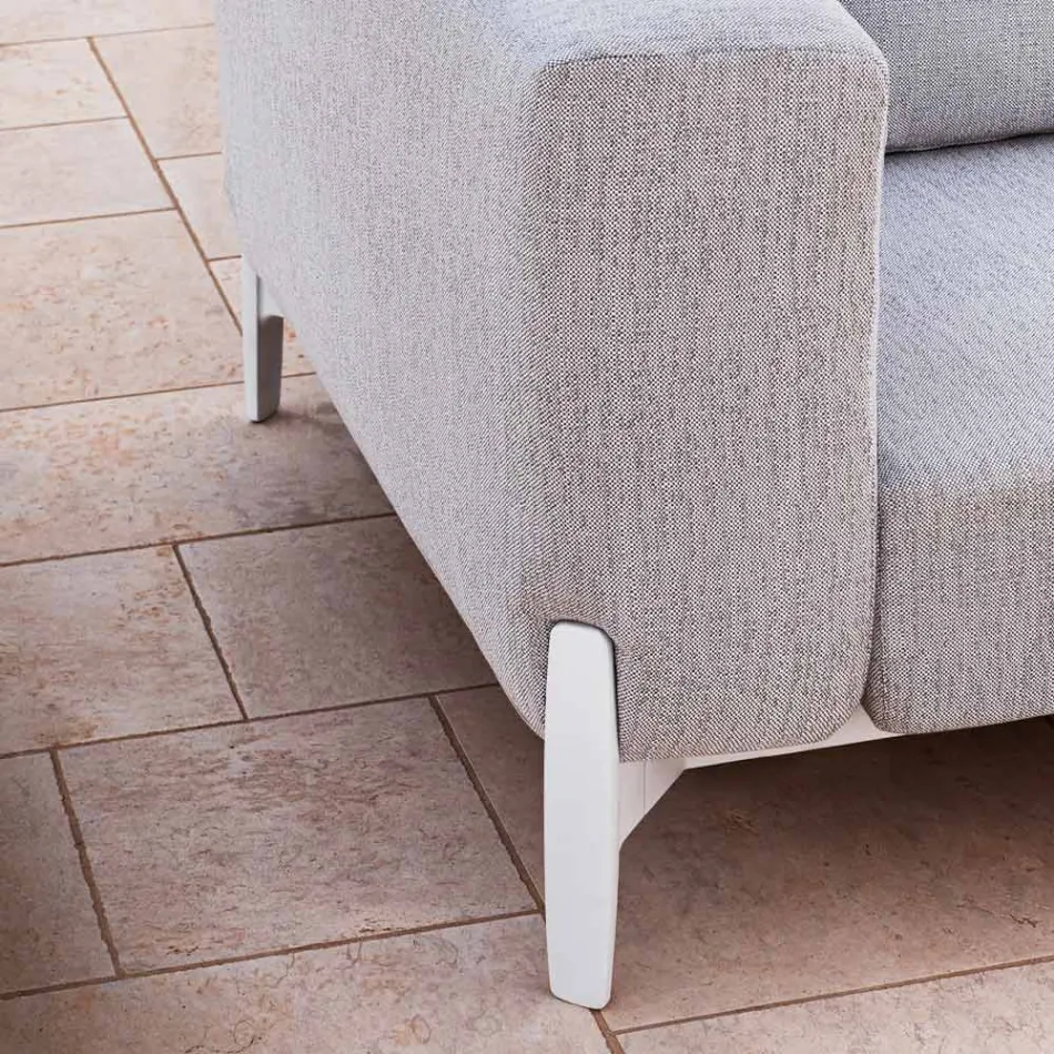 Coltar exterior 5 locuri din Aluminiu 3 Finisaje, Lux - Filomena Viadurini