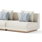 Canapea modulară de exterior din țesătură tapițată Made in Italy - Rubik Viadurini