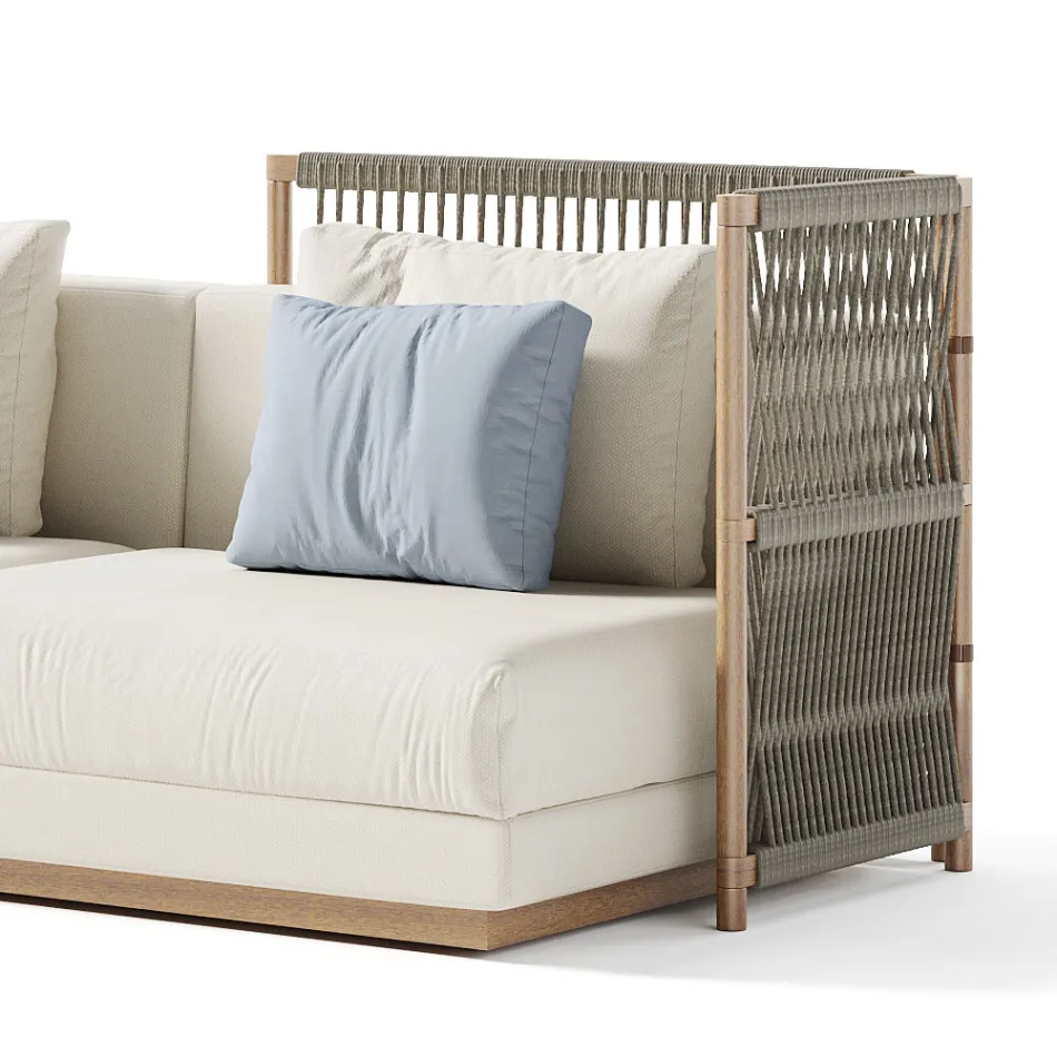 Canapea modulară de exterior din material fabricat în Italia - Rubik Viadurini