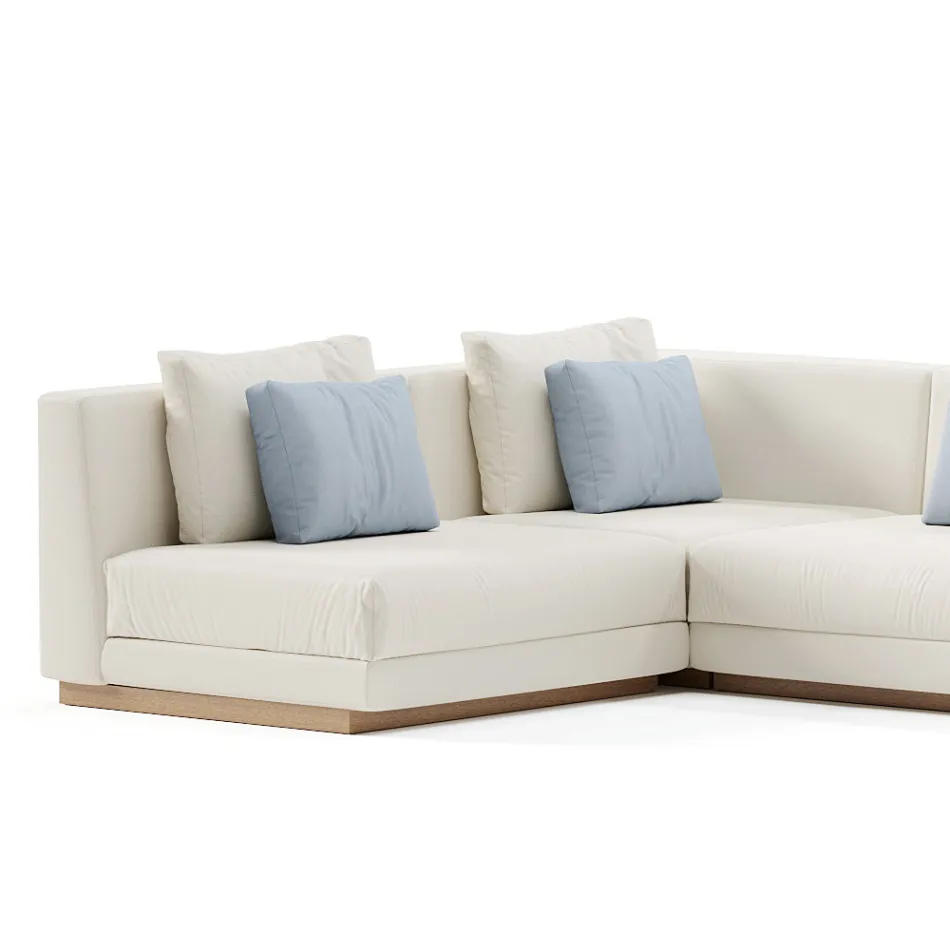 Canapea Modulara de Gradina din Tesatura Made in Italy - Rubik Viadurini