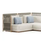 Canapea de gradina modulara din stofa Made in Italy - Rubik Viadurini