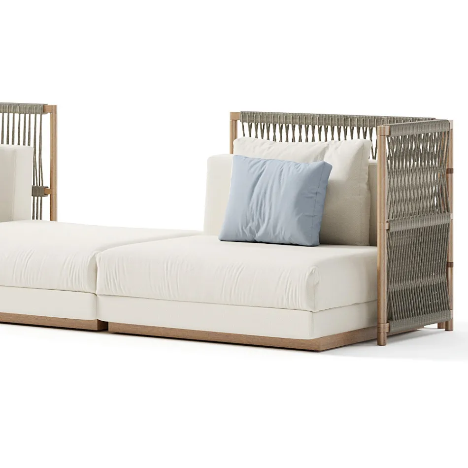 Canapea Modulara de Gradina din Tesatura Made in Italy - Rubik Viadurini