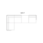 Canapea Modulara de Gradina din Tesatura Made in Italy - Rubik Viadurini