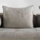 Canapea design modern Cardo, tapițerie din piele Viadurini