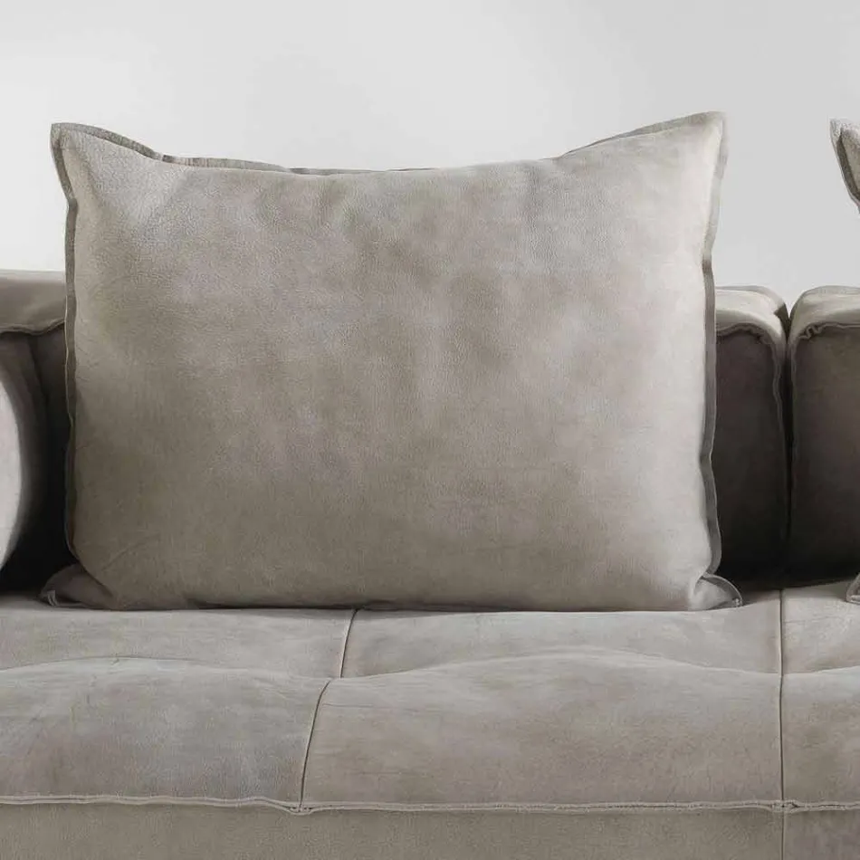 Canapea design modern Cardo, tapițerie din piele Viadurini