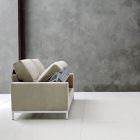 Canapea cu deschidere pentru pat din metal si poliuretan Made in Italy - Folle Viadurini