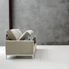 Canapea cu deschidere pentru pat din metal si poliuretan Made in Italy - Folle Viadurini