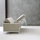 Canapea cu deschidere pentru pat din metal si poliuretan Made in Italy - Folle Viadurini