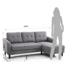 Canapea cu element de pat rabatabil sub scaun - Nichel Viadurini