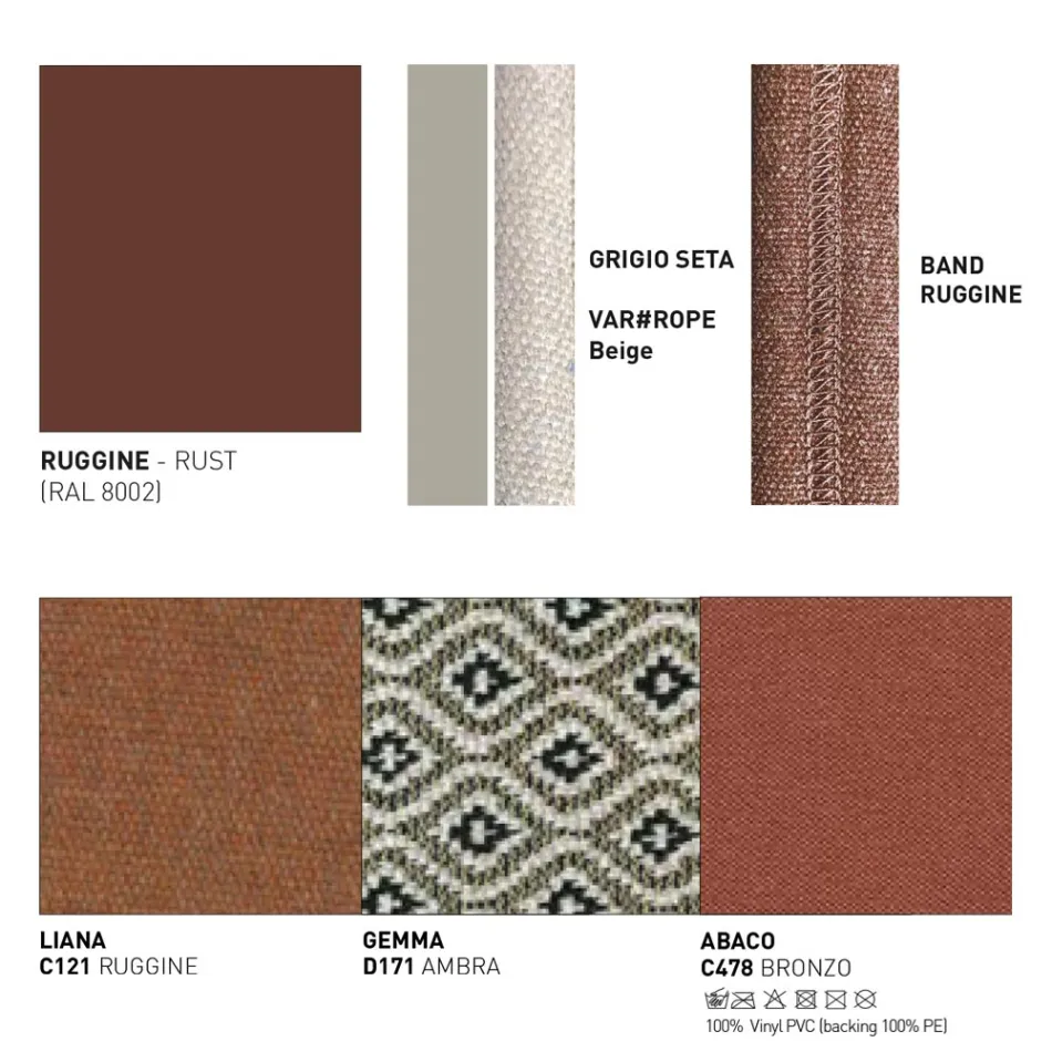 Canapea de exterior cu 3 locuri cu perne Made in Italy - Emmacross by Varaschin Viadurini