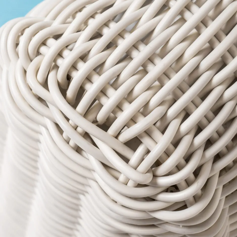 Canapea de exterior cu 3 locuri din Polyrattan țesut - Charlie Viadurini