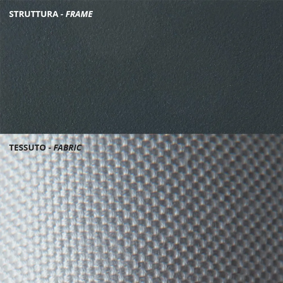 Canapea de exterior cu 2 locuri din otel galvanizat Made in Italy - Selvaggia Viadurini