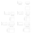 Canapea de exterior modulară din țesătură hidrofugă Fabricată în Italia - Bahias Viadurini