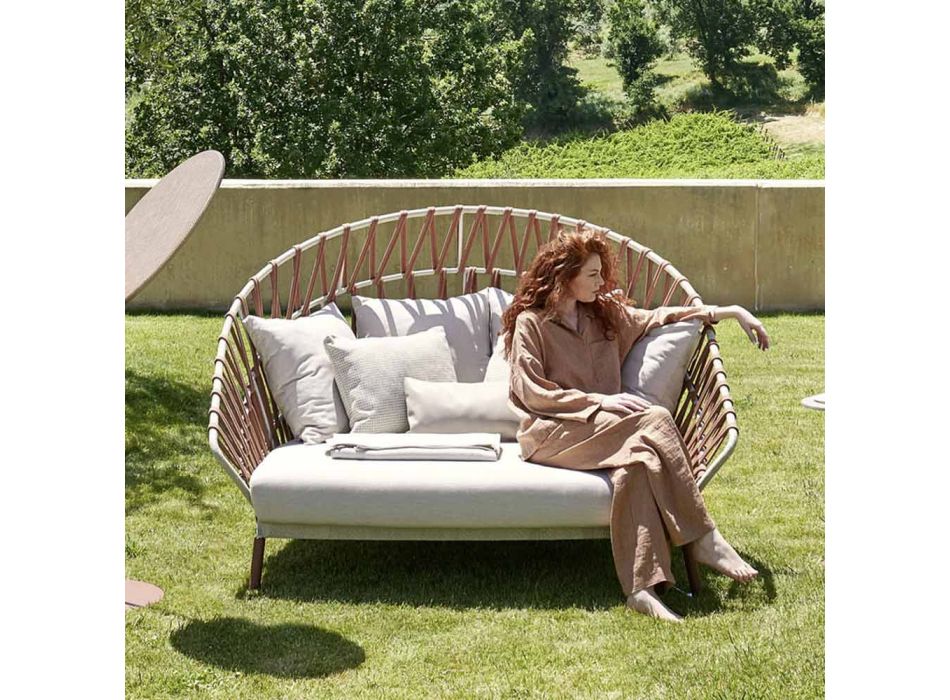 Canapea de exterior cu perne incluse Made in Italy - Emmacross by Varaschin Viadurini