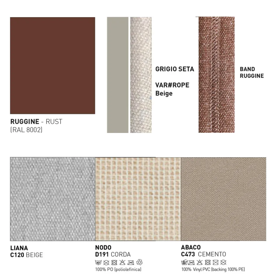 Canapea de exterior cu perne incluse Made in Italy - Emmacross by Varaschin Viadurini