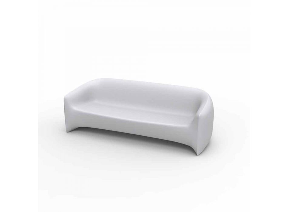 Design canapea în aer liber în Blow by Vondom rășină polietilenă Viadurini