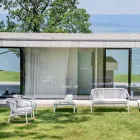 Canapea cu două locuri, canapea, ambalată în aer liber - Smart by Varaschin Viadurini