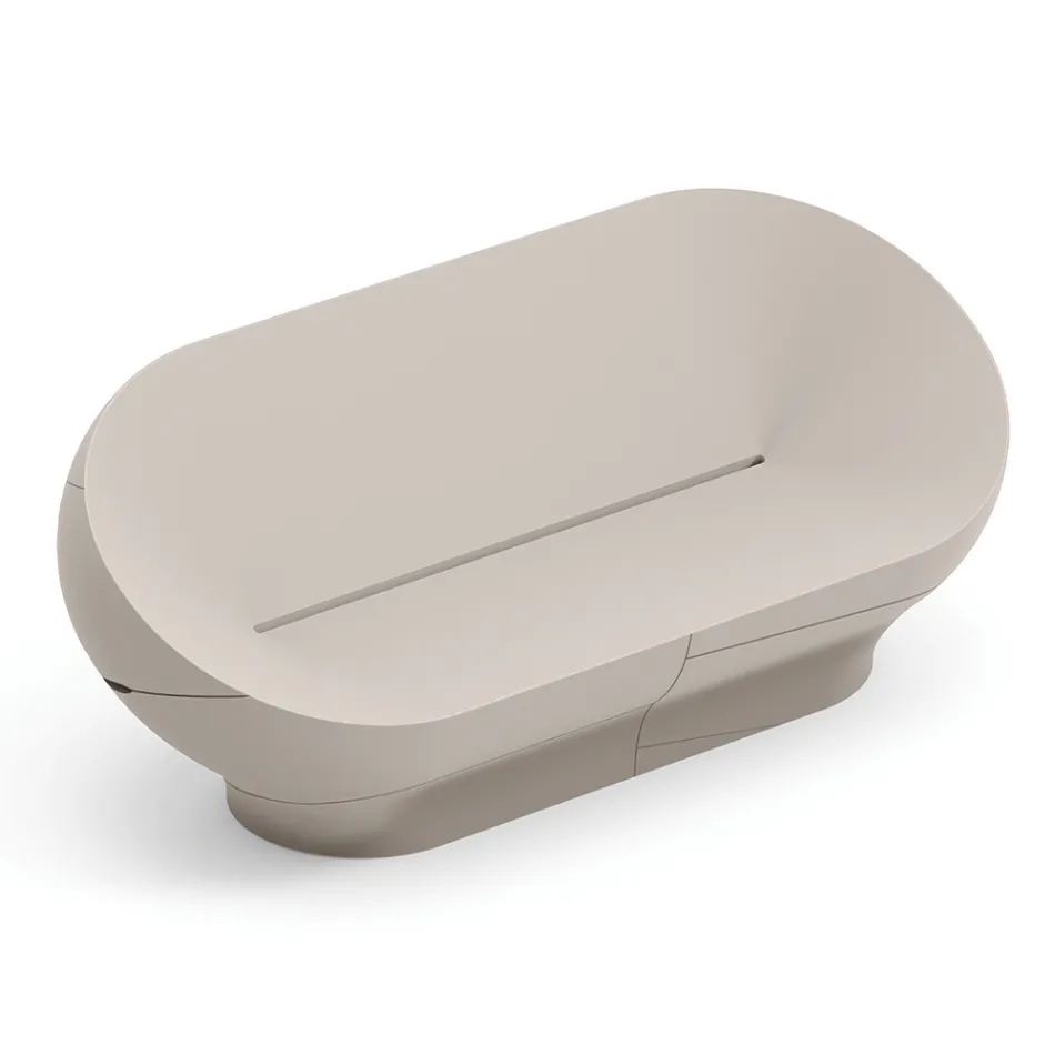 Canapea de exterior din polietilenă disponibilă în diverse culori - Prosop Viadurini