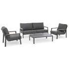 Canapea Exterior din Tesatura cu Structura din Aluminiu, Homemotion - Cara Viadurini