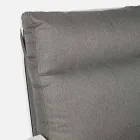 Canapea de exterior din țesătură și aluminiu cu spătar înclinat - Nathy Viadurini