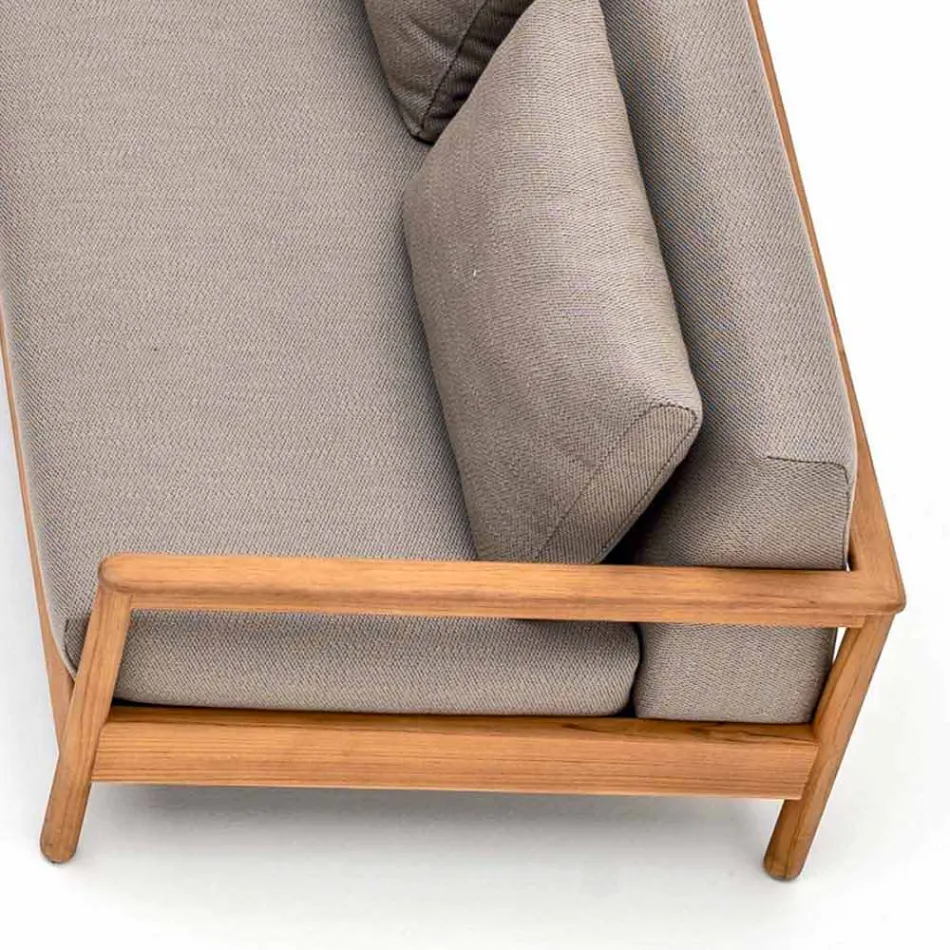 Modernă canapea Varaschin Bali în aer liber cu perne căptușite Viadurini