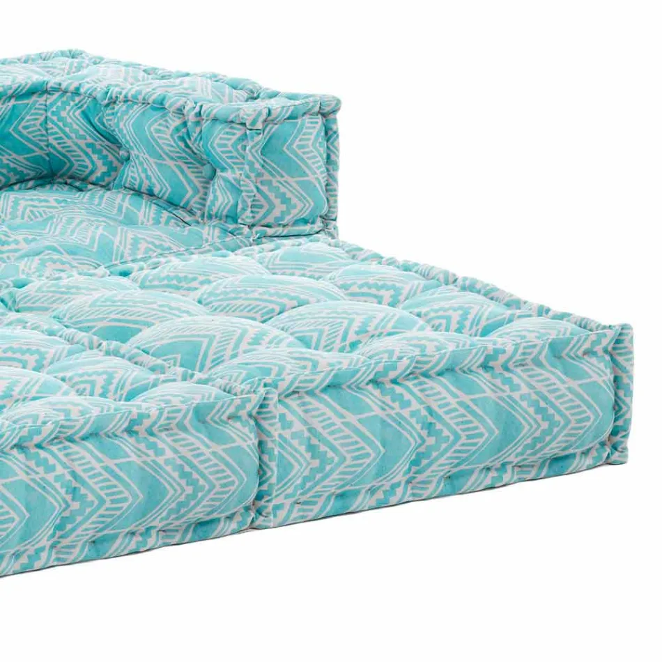 Canapea etnică cu două locuri din grădină din material hidrofug - Shamo Viadurini