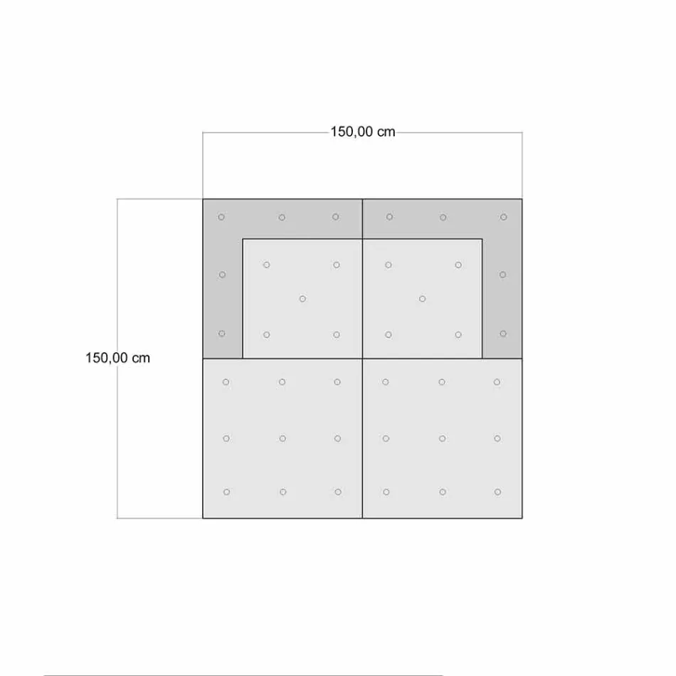 Canapea de grădină etnică cu două locuri din material hidrofug - Shamo Viadurini