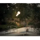 Canapea de gradina cu baza din aluminiu si sezut din textilena Made in Italy - Maureen Viadurini