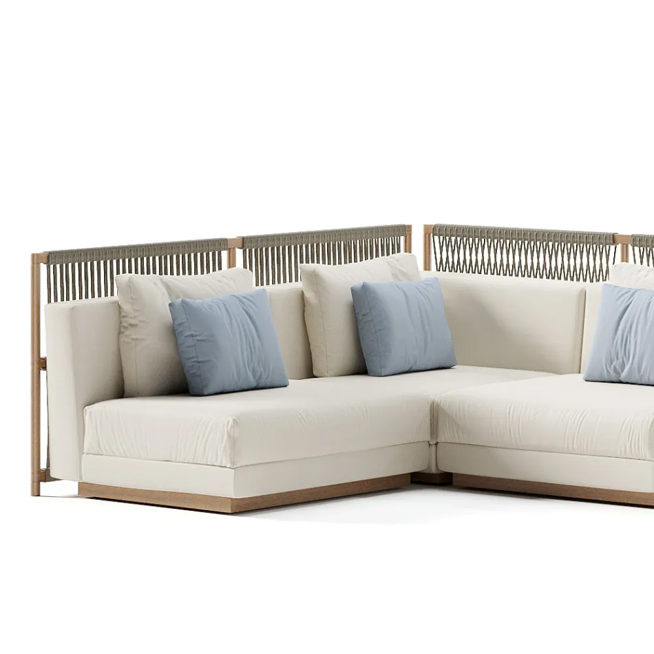 Canapea Modulara de gradina Made in Italy - Rubik Viadurini