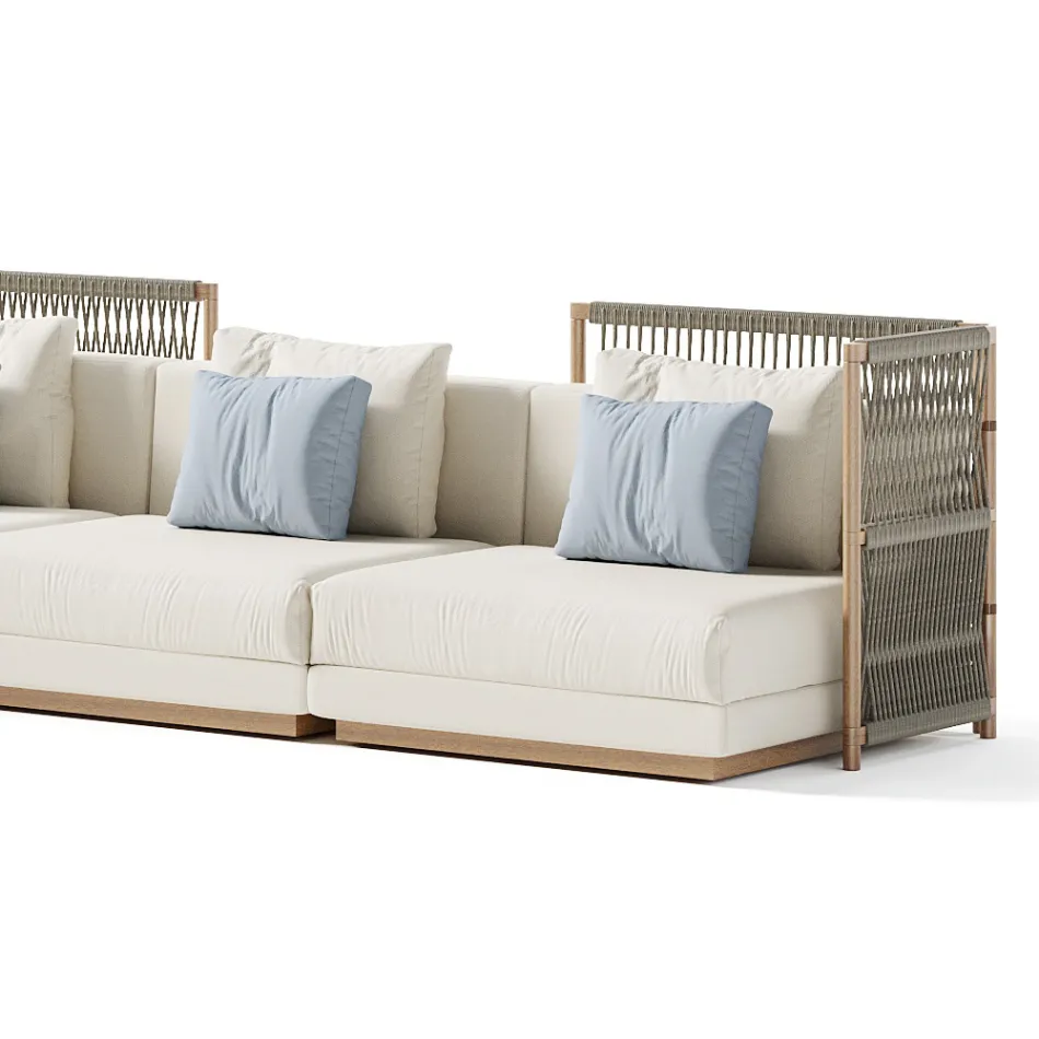 Canapea Modulara de gradina Made in Italy - Rubik Viadurini