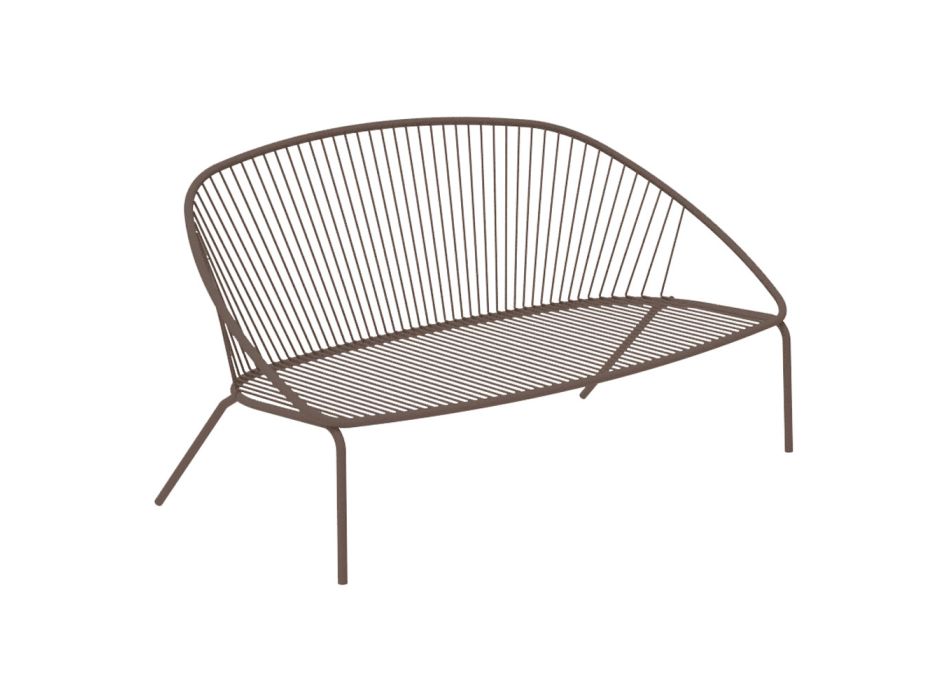 Canapea de grădină stivuabilă din oțel galvanizat Made in Italy - Sansa Viadurini
