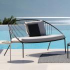 Canapea de grădină stivuabilă din oțel galvanizat Made in Italy - Sansa Viadurini