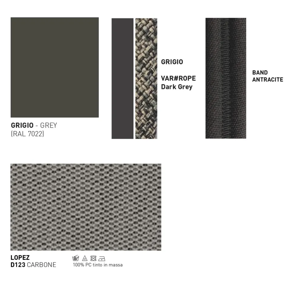 Canapea de gradina din aluminiu Made in Italy - Emmacross by Varaschin Viadurini