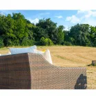 gradina canapea țesute manual din polietilenă Joe Cafea Viadurini