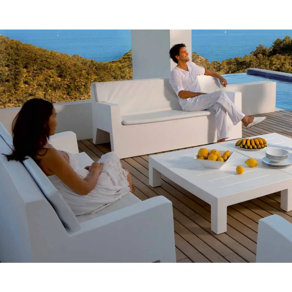 Jut de canapea de gradina Vondom, in rasina din polietilena, design Viadurini