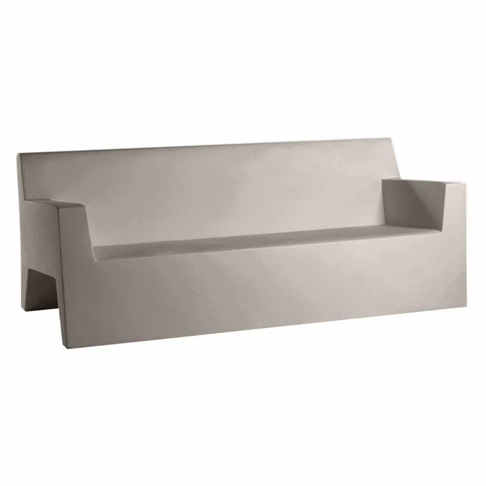 Jut de canapea de gradina Vondom, in rasina din polietilena, design Viadurini