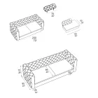 Canapea de interior cu tetiera inclinabila Made in Italy - Dezlantuita Viadurini