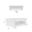 Canapea de interior disponibilă în diferite dimensiuni Made in Italy - Vivace Viadurini