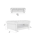 Canapea de interior disponibilă în diferite dimensiuni Made in Italy - Vivace Viadurini