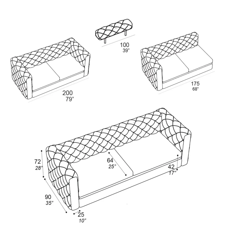 Canapea de living cu tetiera inclinabila Made in Italy - Unleashed Viadurini
