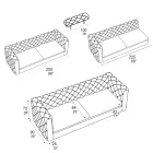 Canapea de living cu tetiera inclinabila Made in Italy - Dezlantuita Viadurini