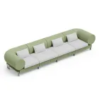 Canapea de living cu 4 locuri din polietilena de diferite culori - Orbis Viadurini