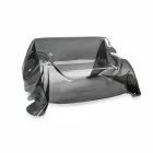 Canapea cu un design modern, în Jolly afumat plexiglas, made in Italy Viadurini