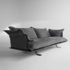 Design canapea Modern Shita piele, 170, 220 sau 250 cm Viadurini