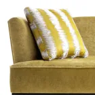 Canapea de design tapițată în lemn de fag Grilli Kipling a făcut din Italia Viadurini