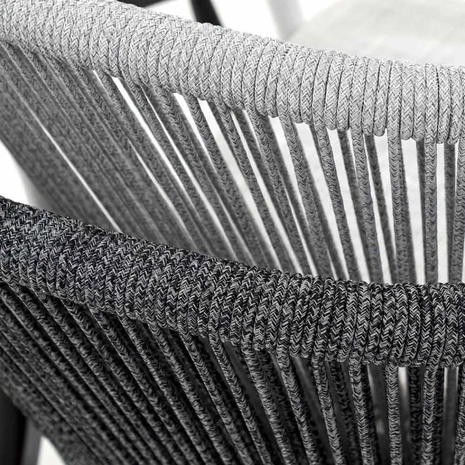 Canapea de grădină din două locuri, din aluminiu și țesătură - Smart By Varaschin Viadurini