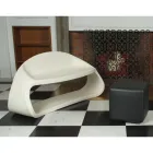 Canapea cu două locuri pentru interior sau exterior din polietilenă Made in Italy - dublu Viadurini